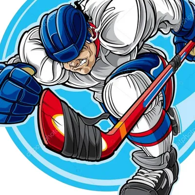 Хоккеисты рисованные персонажи Stock Vector | Adobe Stock