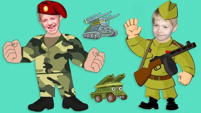 Симпатичные мультяшные армейские солдаты и иллюстрация военной истории  бронированных танков | Премиум векторы