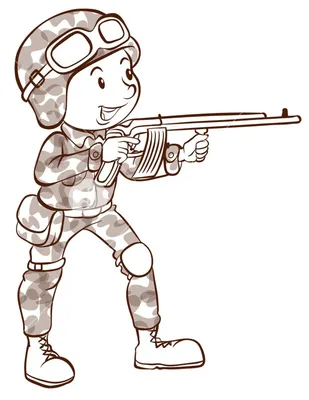 Рисунок маленького солдата (24 фото) » Рисунки для срисовки и не только