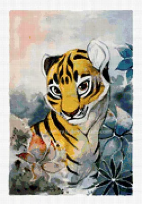 Арты тигренок и его друзья (48 фото) » Картинки, раскраски и трафареты для  всех - Klev.CLUB