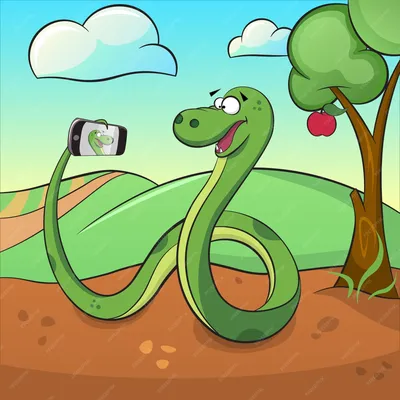 смешная змея-мультфильм с протрудингом плоской векторной иллюстрацией.  Иллюстрация вектора - иллюстрации насчитывающей отрава, шуточно: 252818323