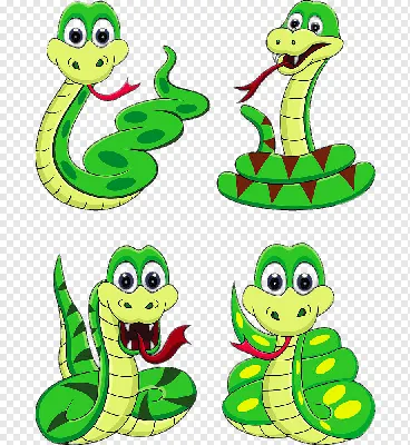 Змеи прикольные рисунки - 75 фото