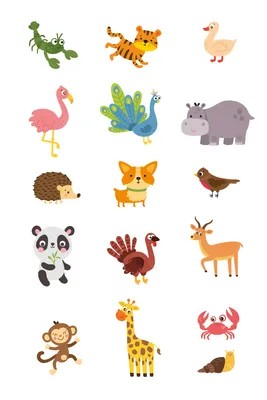Животные - Лесные Животные для детей - Развивающие видео для малышей -  YouTube