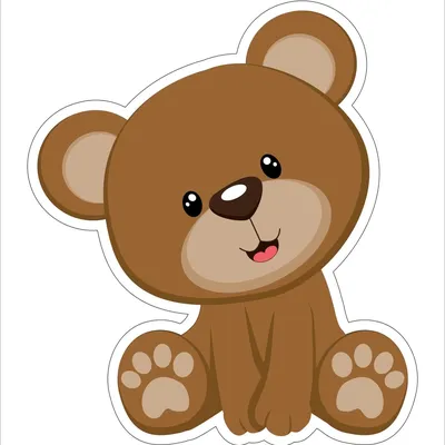 Новогодний медведь рисунок мультяшный …» — создано в Шедевруме