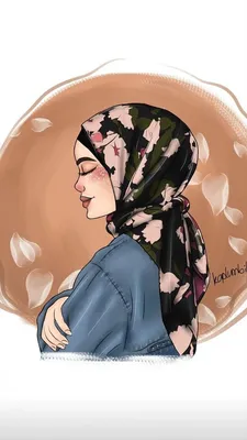 Рисунок мусульманского хиджаба Ислам, мусульманская девушка, синий,  ребенок, лицо png | Klipartz