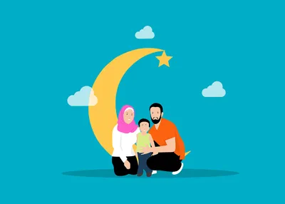 Счастливая мусульманская семья тратить время вместе в современном доме  Стоковое Изображение - изображение насчитывающей дом, модно: 213004565
