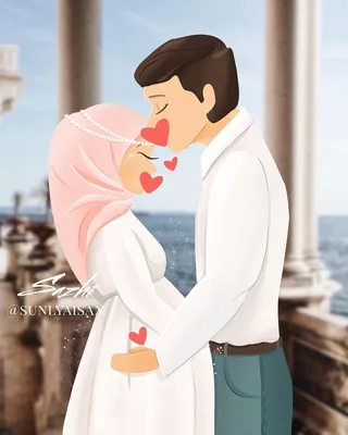 Мусульманская пара #любовь #ислам #муслимарт #muslimart #мусульманскиепары  | Cute muslim couples, Girly images, Muslim couples