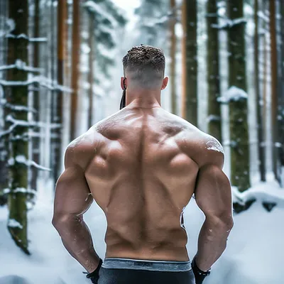 Обнаженная, мускулистая спина мужчины на белом фоне Stock Photo | Adobe  Stock