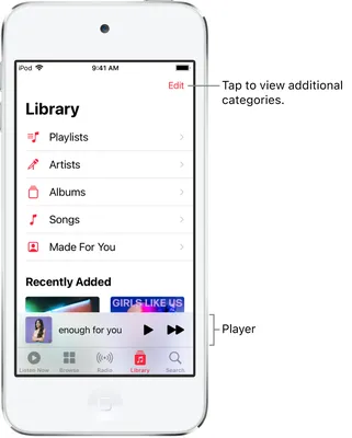 View albums, playlists, and more in Music on iPhone - Apple Support