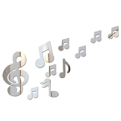 музыкальная нота силуэт украшения PNG , Музыка, нота, Украшение PNG  картинки и пнг рисунок для бесплатной загрузки