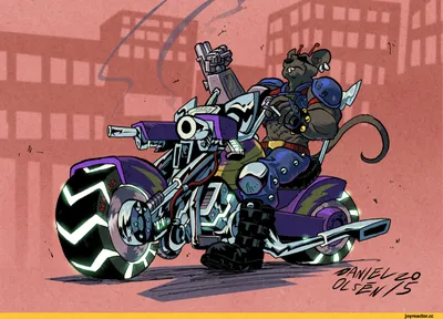 Let's Rock and ride! Bike a mice from Mars! / мыши-рокеры с марса :: Biker  Mice from Mars (Мыши-байкеры с Марса, Мыши-рокеры с Марса) :: ностальгия ::  рисунок :: модо :: Дроссель ::