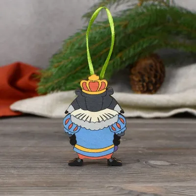Новогоднее украшение, подарок. Фарфоровая елочная игрушка набор Щелкунчик Мышиный  король, подарок на Рождество купить в Москве продажа