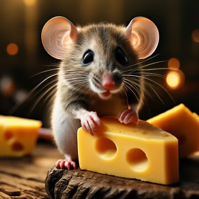 Мышка с сыром» — создано в Шедевруме