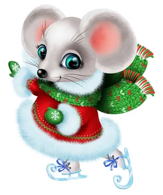 Новогодние салфетки для декупажа Рождественские мышки купить, интернет  магазин Арт Декупаж