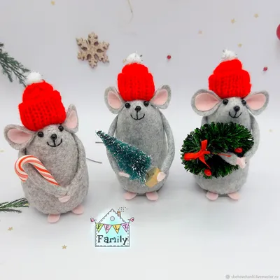 Раскраска Новогодняя мышка | Раскраски мышей, символа 2020 Нового года