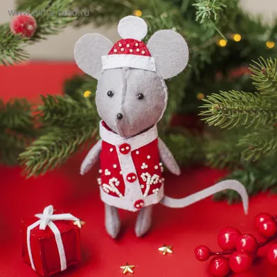 Выкройка - новогодняя объемная мышка из фетра в интернет-магазине Ярмарка  Мастеров по цене 390 ₽ – NU8O4BY | Выкройки, Чехов - доставка по России