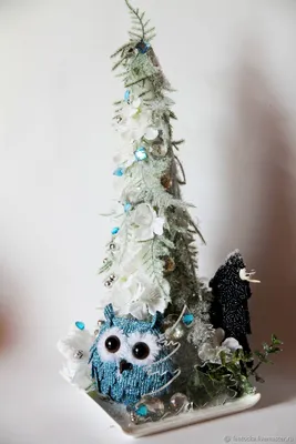 Новогоднее украшение, подарок. Фарфоровая елочная игрушка символ года Мышка  в платье, подарок на Рождество купить в Москве продажа