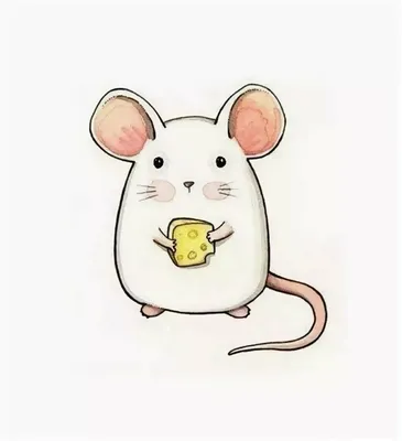 Милые мышки для срисовки - 47 фото