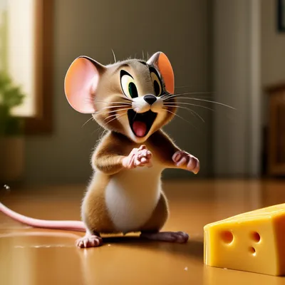 Джерри мышь из мультфильма Том и …» — создано в Шедевруме