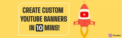 How To Design a YouTube Banner of 2048x1152 pixels - Picmaker