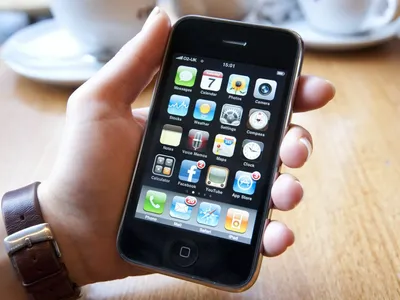 Photo of Apple iPhone 3Gs 3G Smartphone with Google Search Open | Stock  Image MXI22024