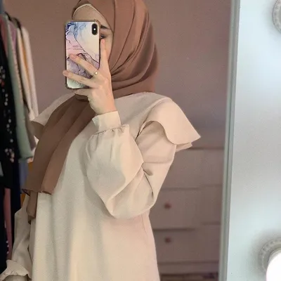 Ава без лица | Хиджабная мода, Мусульманские девушки, Мода на хиджабы