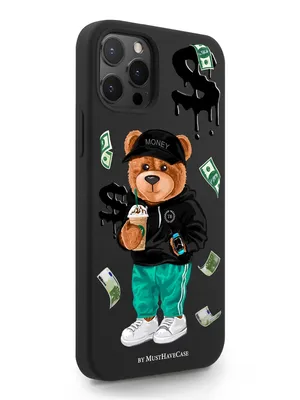 Черный силиконовый чехол для iPhone 12 Pro Max Tony Bear/ Мишка Тони для  Айфон 12 Про Макс - купить с доставкой по выгодным ценам в  интернет-магазине OZON (250016801)