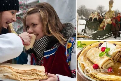 Первый день Масленицы. Встреча ~ Открытка (плейкаст)