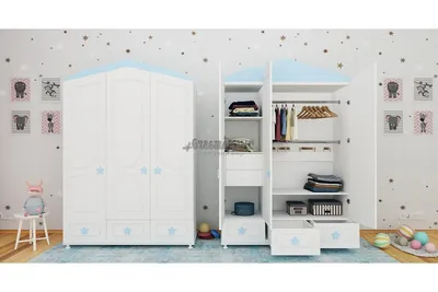 Детский шкаф для полотенец навесной двухсекционный, цена в Челябинске от  компании МАВИЧ