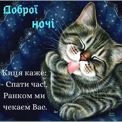 Картинки з побажаннями спокійної ночі, гарних снів, на добраніч - Тут Добре