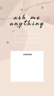 Ask me anything with abstract background Instagram story template