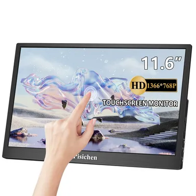 Amazon.com: Pisichen Touchscreen Portable Monitor, 11.6 Inch HD 1366X768  USB C Monitor IPS Screen, HDMI USB Type C Small Touchscreen Monitor for  Laptop PC Phone : Electronics