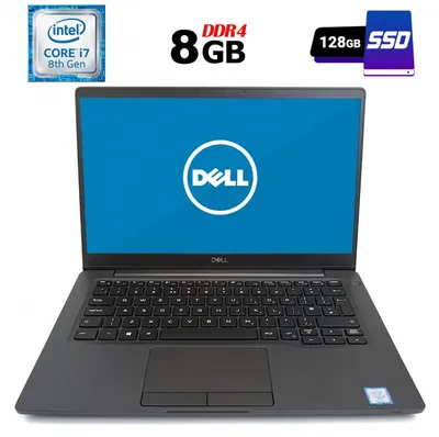 PC】 Б/У Ноутбук Б-класс Dell Latitude 7300 / 13.3\" (1366x768) TN / Intel  Core i7-8665U (4 (8) ядра по 1.9 - 4.8 GHz) / 8 GB DDR4 / 128 GB SSD /  Intel UHD Graphics 620 / HDMI / Windows 10 лицензия ✔️ Pc.com.ua