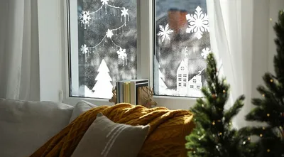 Трафареты новогодние на окна для вырезания (48 фото) » Картинки, раскраски  и трафареты для всех - Klev.CLUB