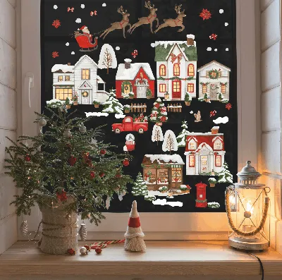 Новогодние украшения на окна | scraboo.ru