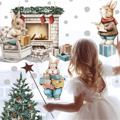 Наклейки на окна \"Новогодние\" снеговики, снежинки, 23 х 20 см купить в Чите  Наклейки в интернет-магазине Чита.дети (7006953)