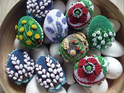 Оригинальные Пасхальные Яйца в БОТАНИЧЕСКОМ стиле! - Яйца на Пасху -  Декупаж Яиц - Easter Eggs - YouTube
