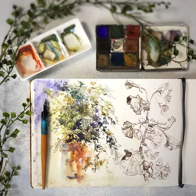 More Watercolor Ideas | 50 Ways to Fill a Sketchbook - YouTube