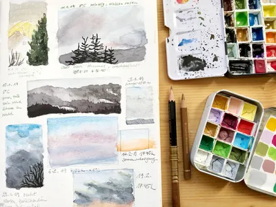 Designing random sketchbook pages - Liz Steel : Liz Steel