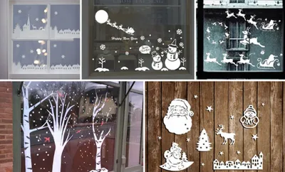 Новогодние рисунки на окнах своими руками на Новый год 2022 | Сама себе  художник. | Дзен