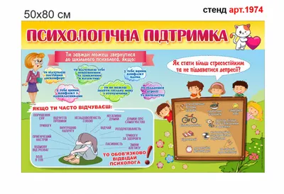 Стенд Советы пcихолога, 0,9х0,6м: купить для школ и ДОУ с доставкой по всей  России