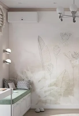 Дизайн и роспись стен в детской комнате мальчика или девочки