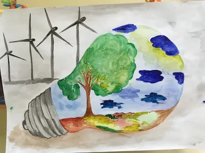 Детские рисунки на тему экология - 90 фото