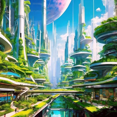 Города будущего: 20 фантастических иллюстраций