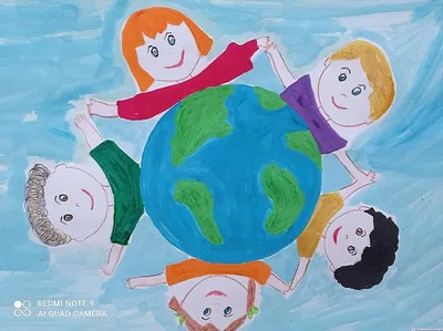 Мир на планете земля рисунки детей - 51 фото