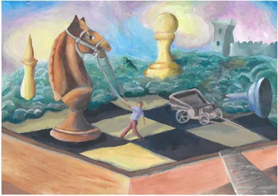 Рисунки детей на тему шахматы - 41 фото