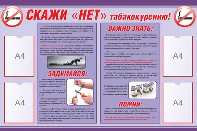Плакат о вреде курения (арт.АГ-06) купить в Самаре с доставкой: цены в  интернет-магазине АзбукаДекор