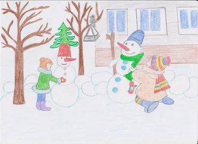Мы рисуем на тему \"Зима\" детский сад № 168 г. Владивостока