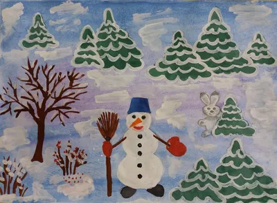 Конкурс детских рисунков \"Волшебница зима\"