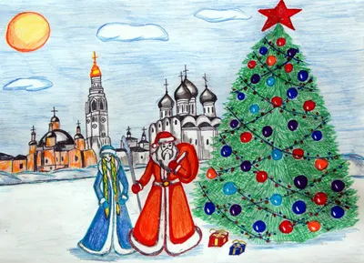 Новый рисунок победителя конкурса рисунков «Новый год и зимние забавы!» на  этой неделе украсил главную страницу нашего портала.